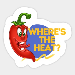 Where's The Heat - Pepper Lover Design Sticker